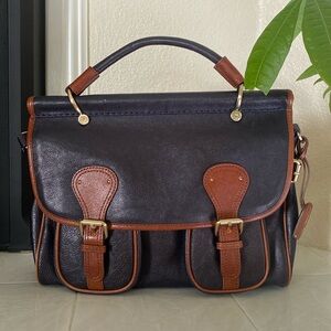 Schuler and Sons Philadelphia leather messenger bag.  Bought at Anthropologie